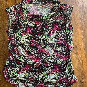 Butterfly print top XL